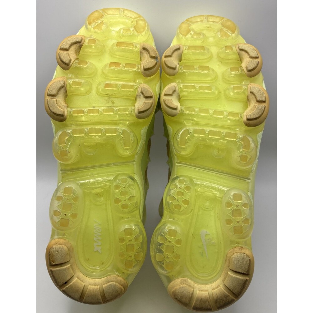 Size 7 Nike Air VaporMax Plus Cream & Green/Yellow DJ3023-700 - Picture 8 of 13